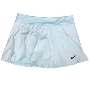 Nike Light Blue Tennis Skort with Black Swoosh
